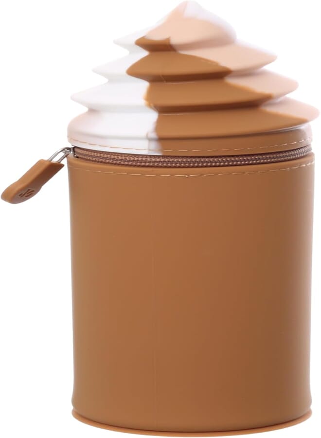 2016 KX-5 Silicone Ice Cream Shaped Pencil Case Creative Design Durable and Fun for Kids Students and Daily Use Perfect Stationery Organizer Multicolor